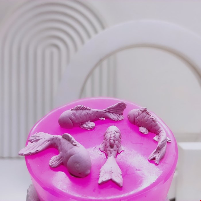 قالب سیلیکونی ماهی 4تایی کوچولو