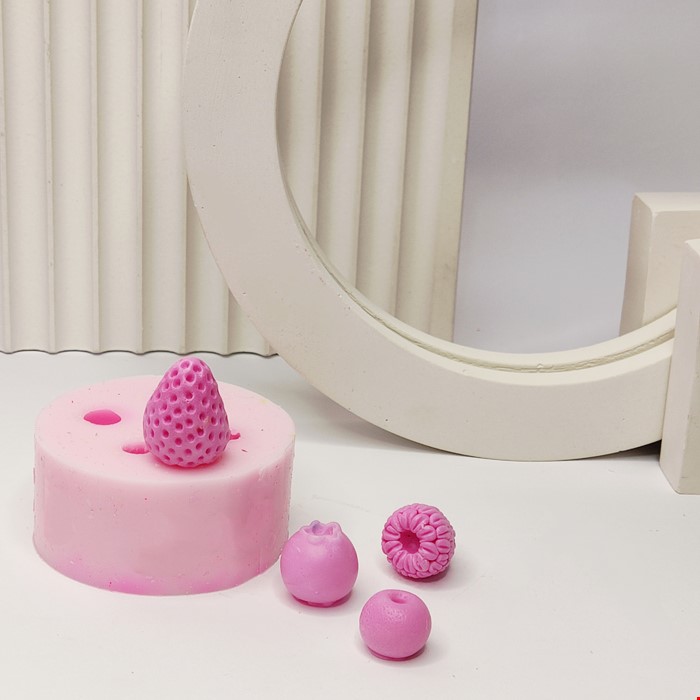 قالب 4تایی توت فرنگی بلوبری رزبری البالو